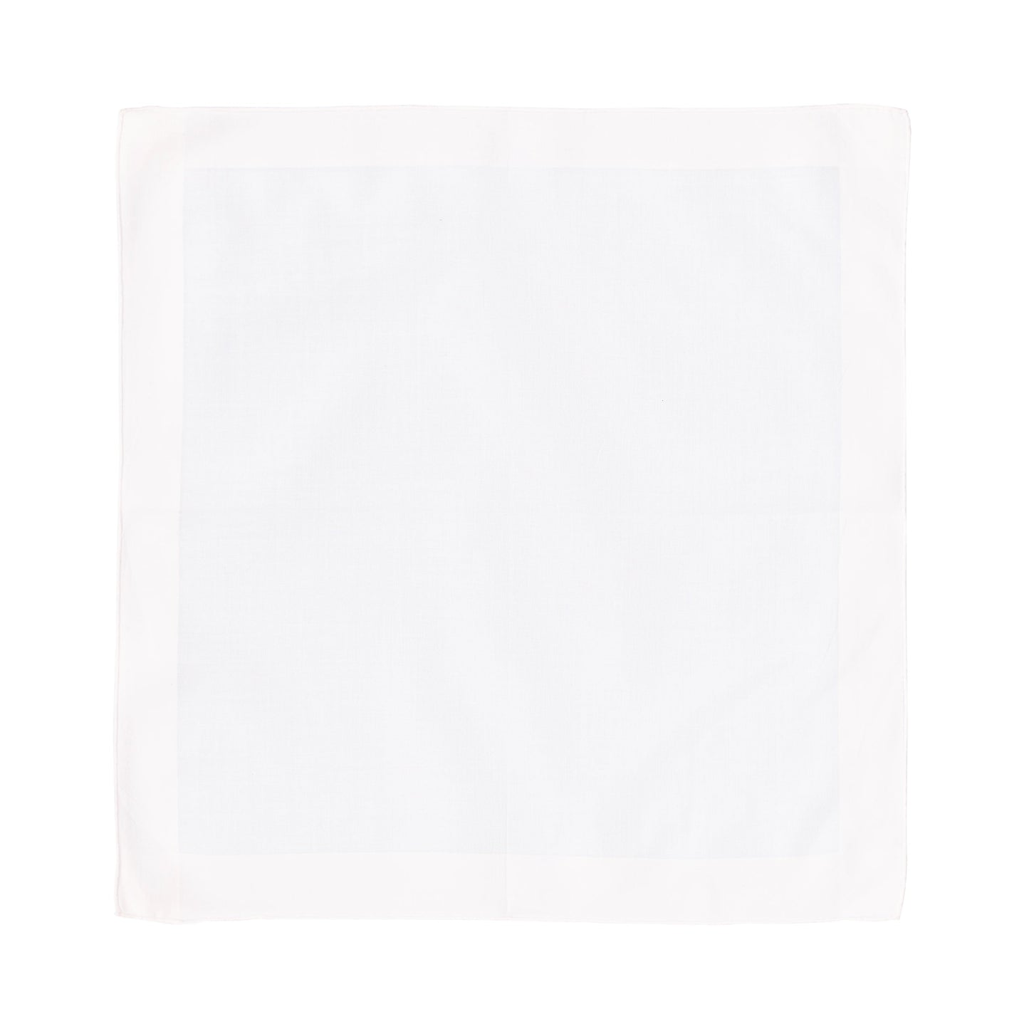 Simonnot Godard Cotton Pocket Square in White - SARTALE