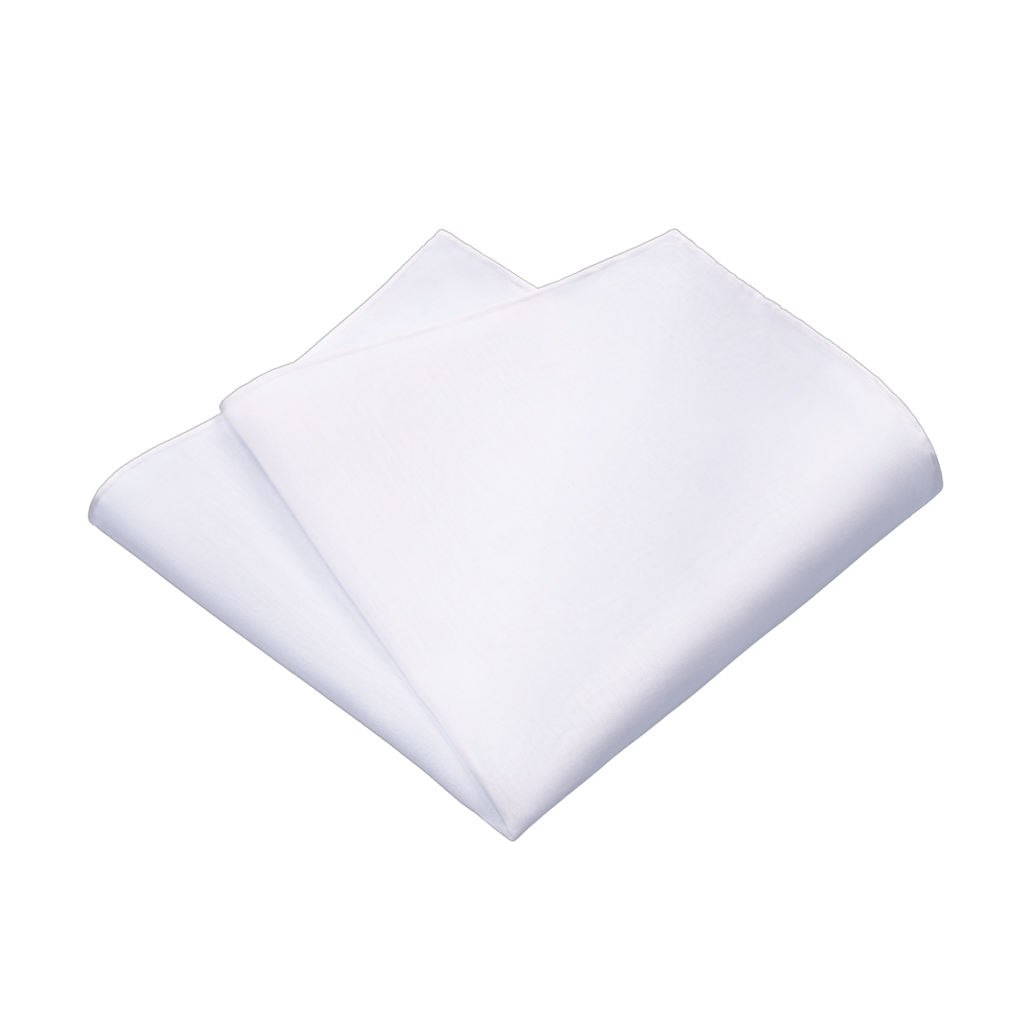 Simonnot Godard Cotton Pocket Square in White - SARTALE