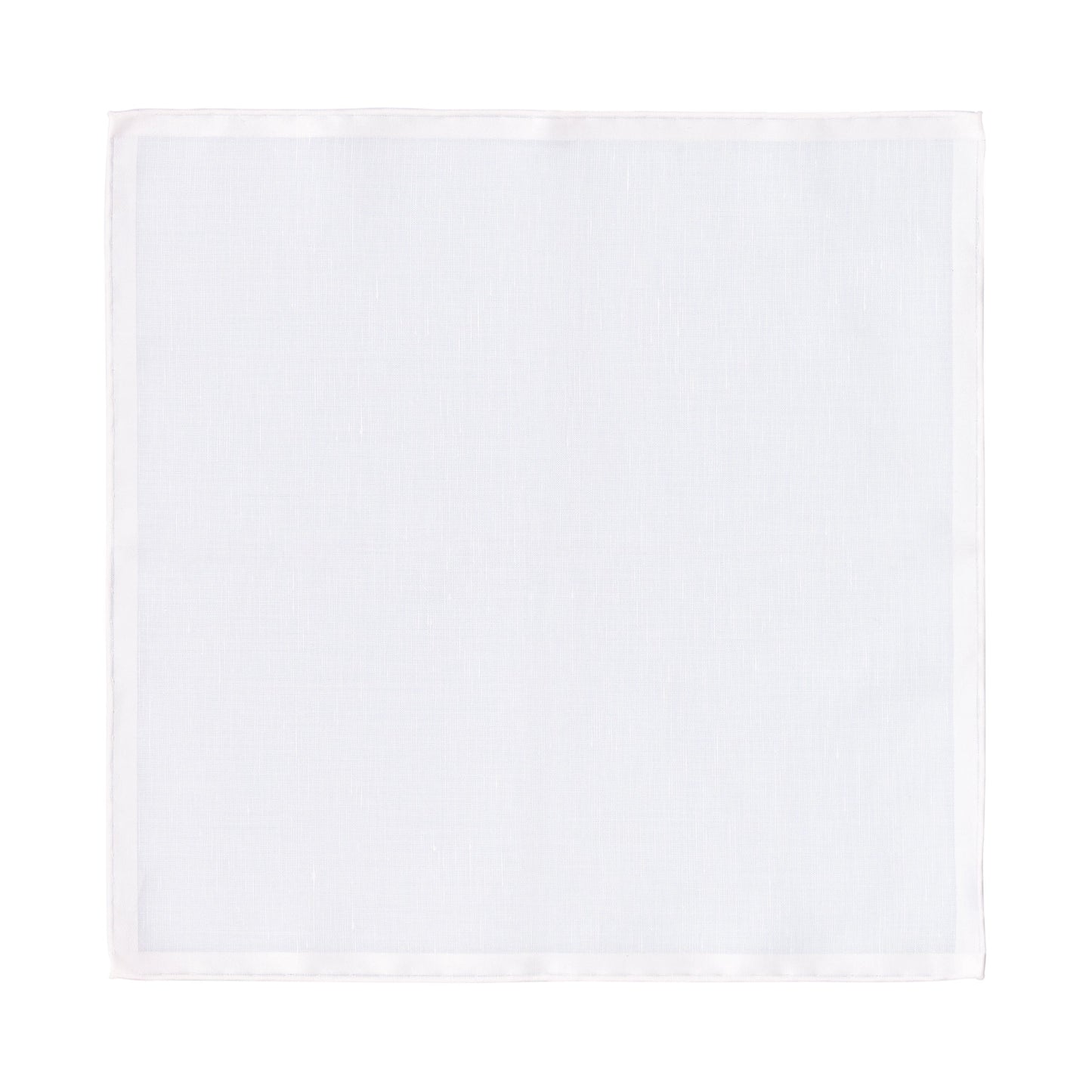 Simonnot Godard Cotton Pocket Square in White - SARTALE