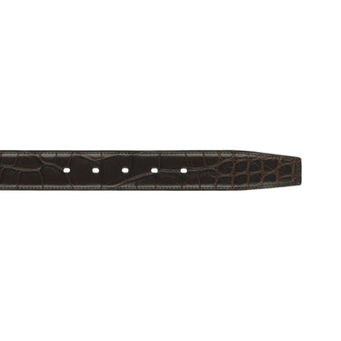 Tardini Alligator Leather Belt in Brown - SARTALE