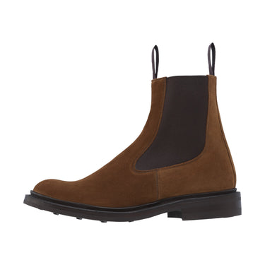 Tricker's "Stephen" Suede Slip - On Chelsea Boots in Cubana - SARTALE