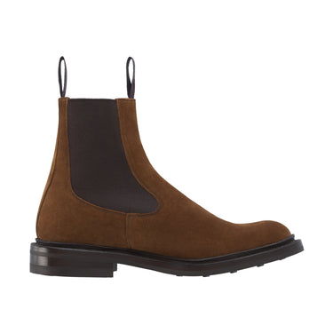 Tricker's "Stephen" Suede Slip - On Chelsea Boots in Cubana - SARTALE