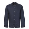 Zimmerli Linen - Cotton Blend Shirt in Midnight Blue - SARTALE