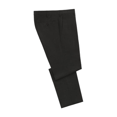 Rota Slim-Fit Virgin Wool Salt Pepper Classic Trousers in Dark Green - SARTALE