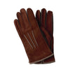 Loro Piana Cashmere-Lined Suede Gloves in Chestnut Brown - SARTALE