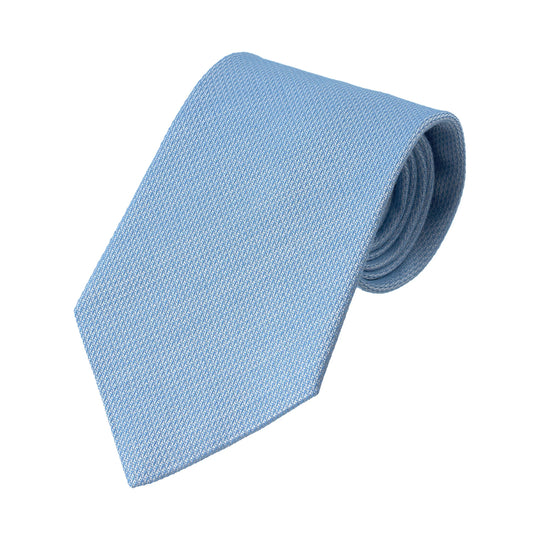 Jacquard-Silk Tie in Light Blue