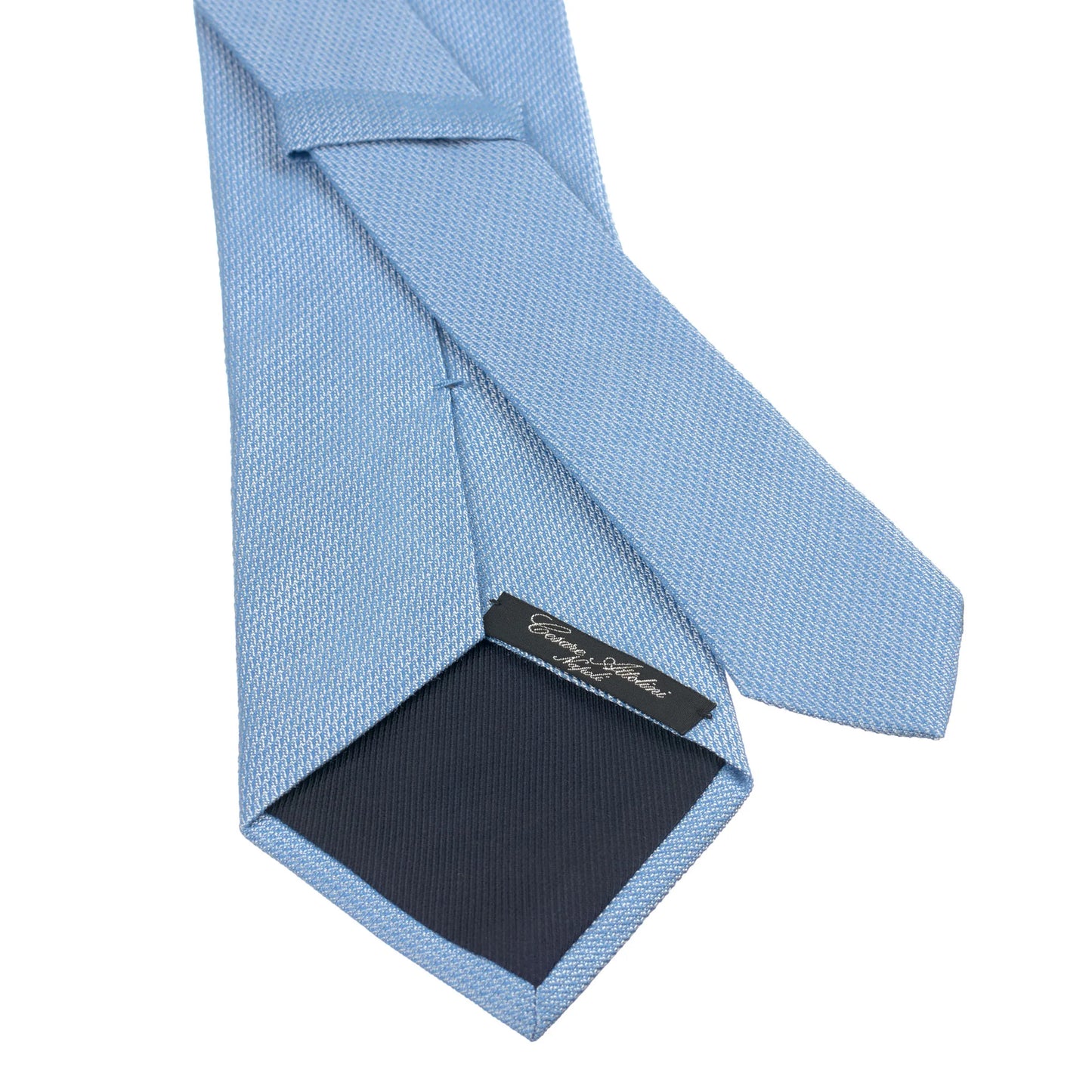 Jacquard-Silk Tie in Light Blue