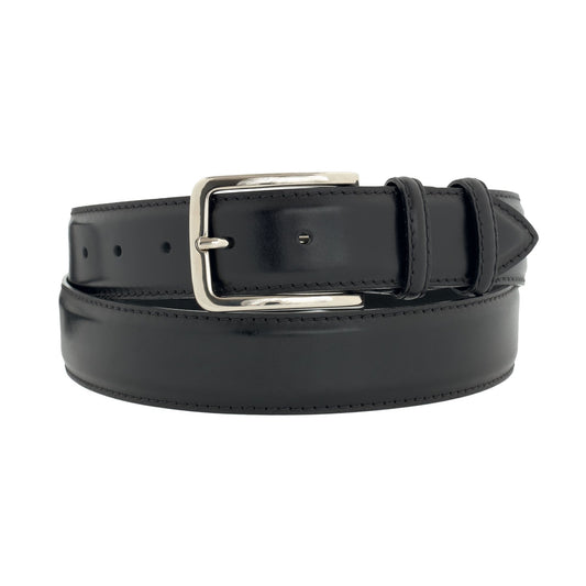 Bontoni Bontoni Leather Belt in Black - SARTALE