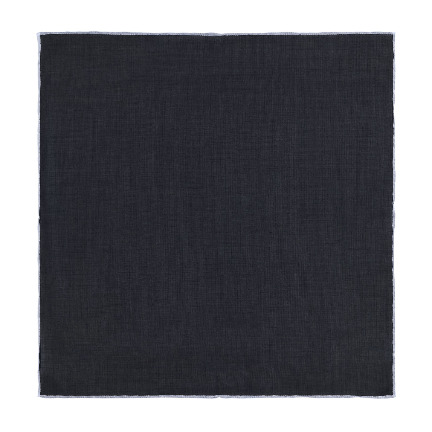Cotton Pocket Square in Black