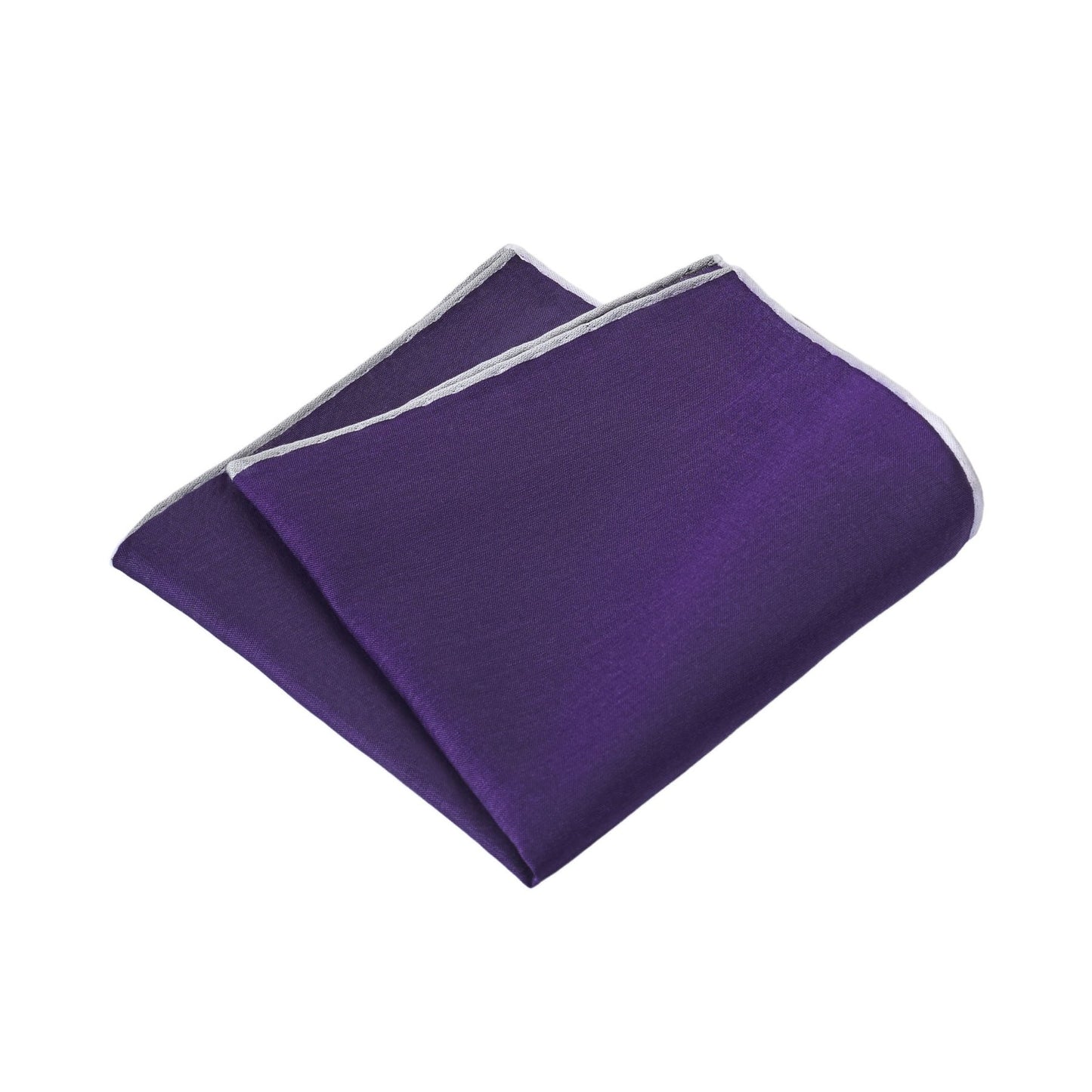 Simonnot Godard Cotton Pocket Square in Purple - SARTALE