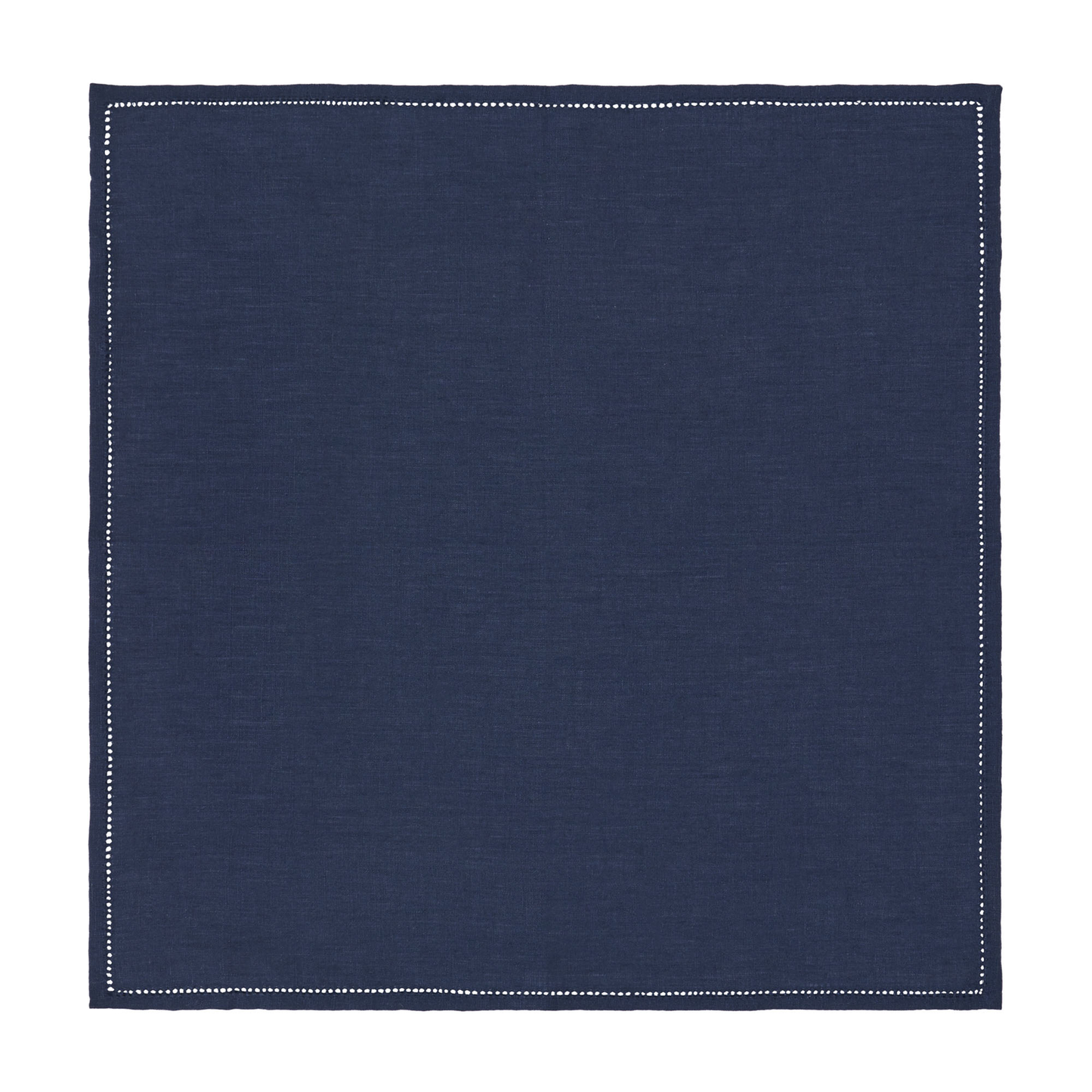 Linen Pocket Square in Dark Blue