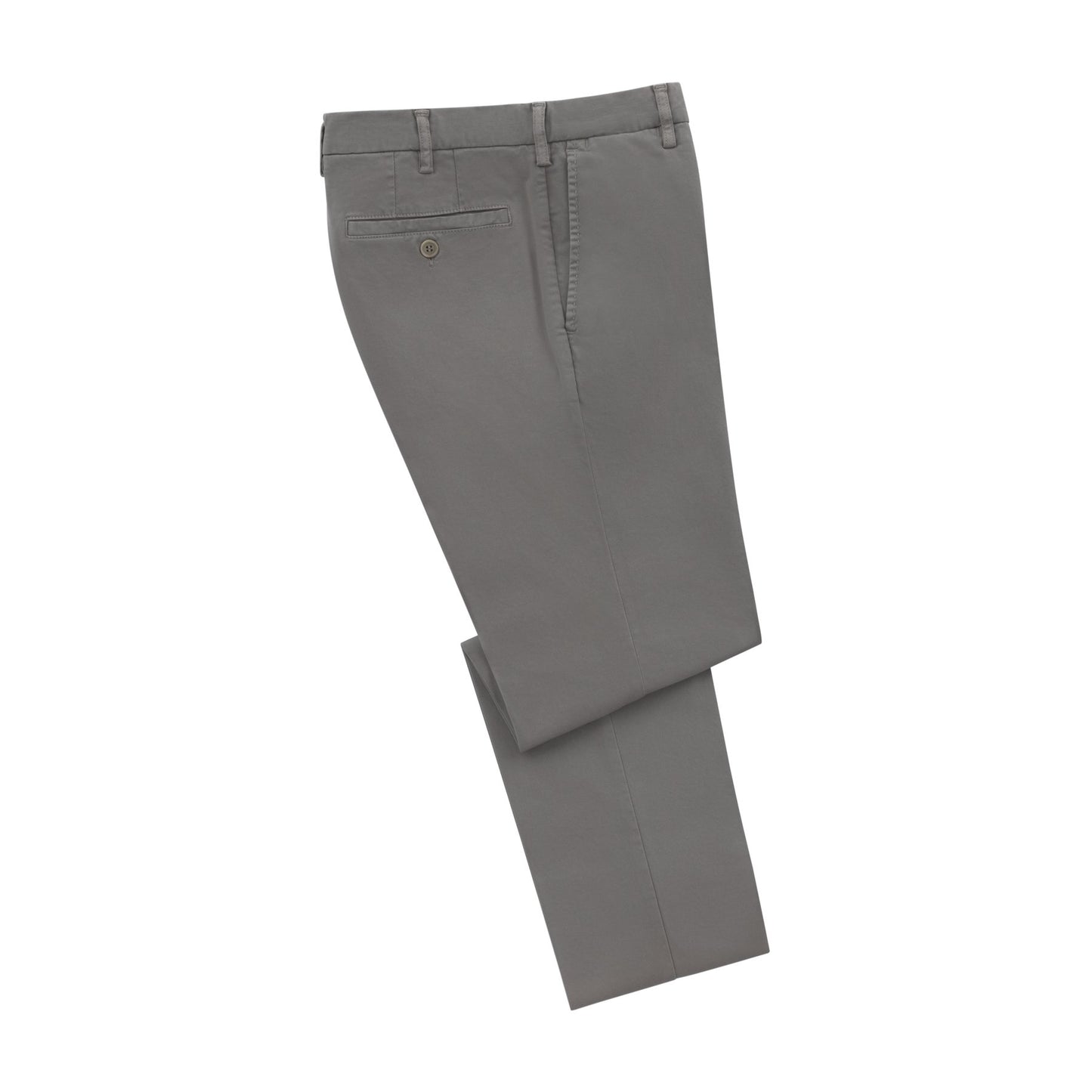 Rota Regular-Fit Stretch-Cotton Trousers in Grey - SARTALE