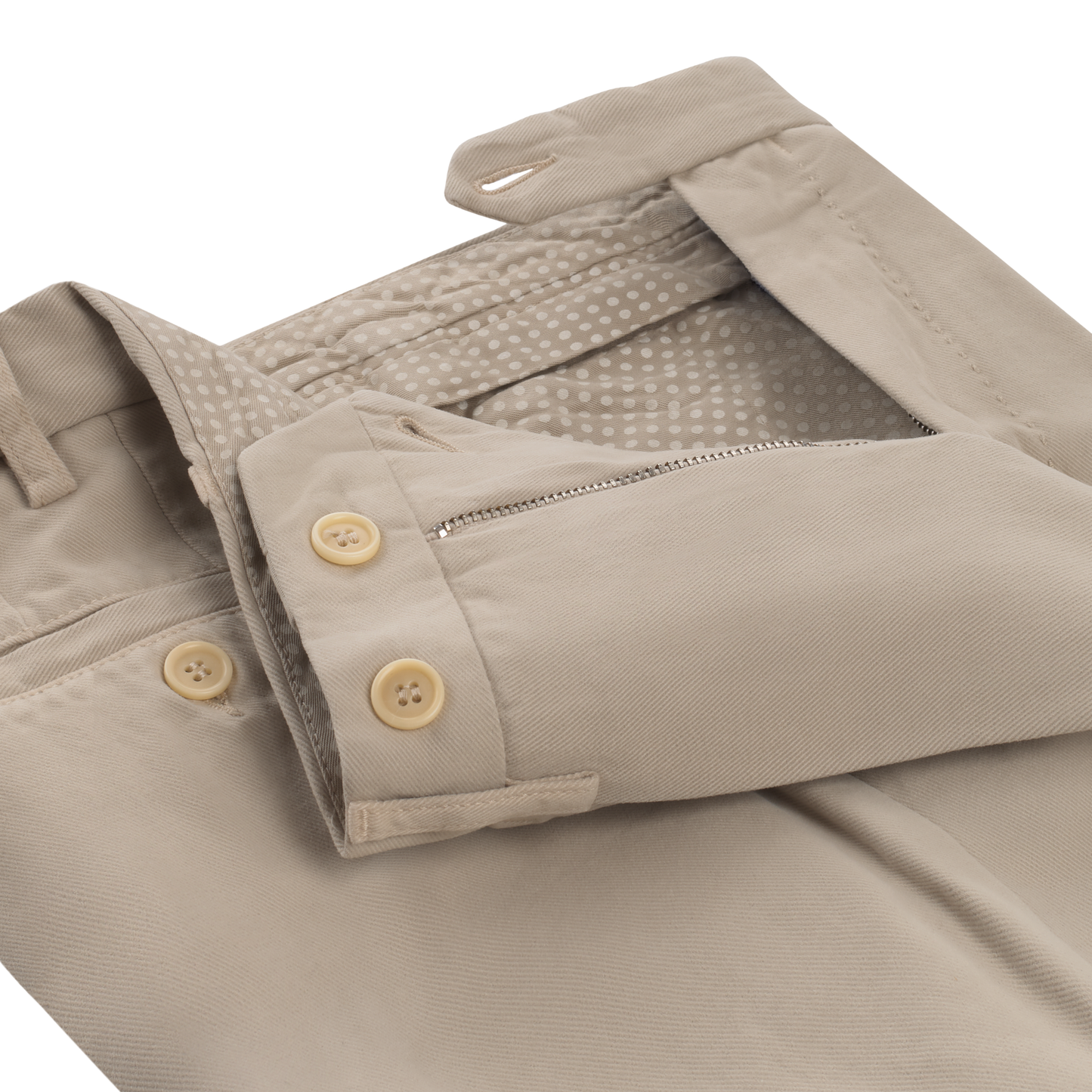 Rota Slim-Fit Cotton and Cashmere-Blend Pleated Trousers in Beige - SARTALE