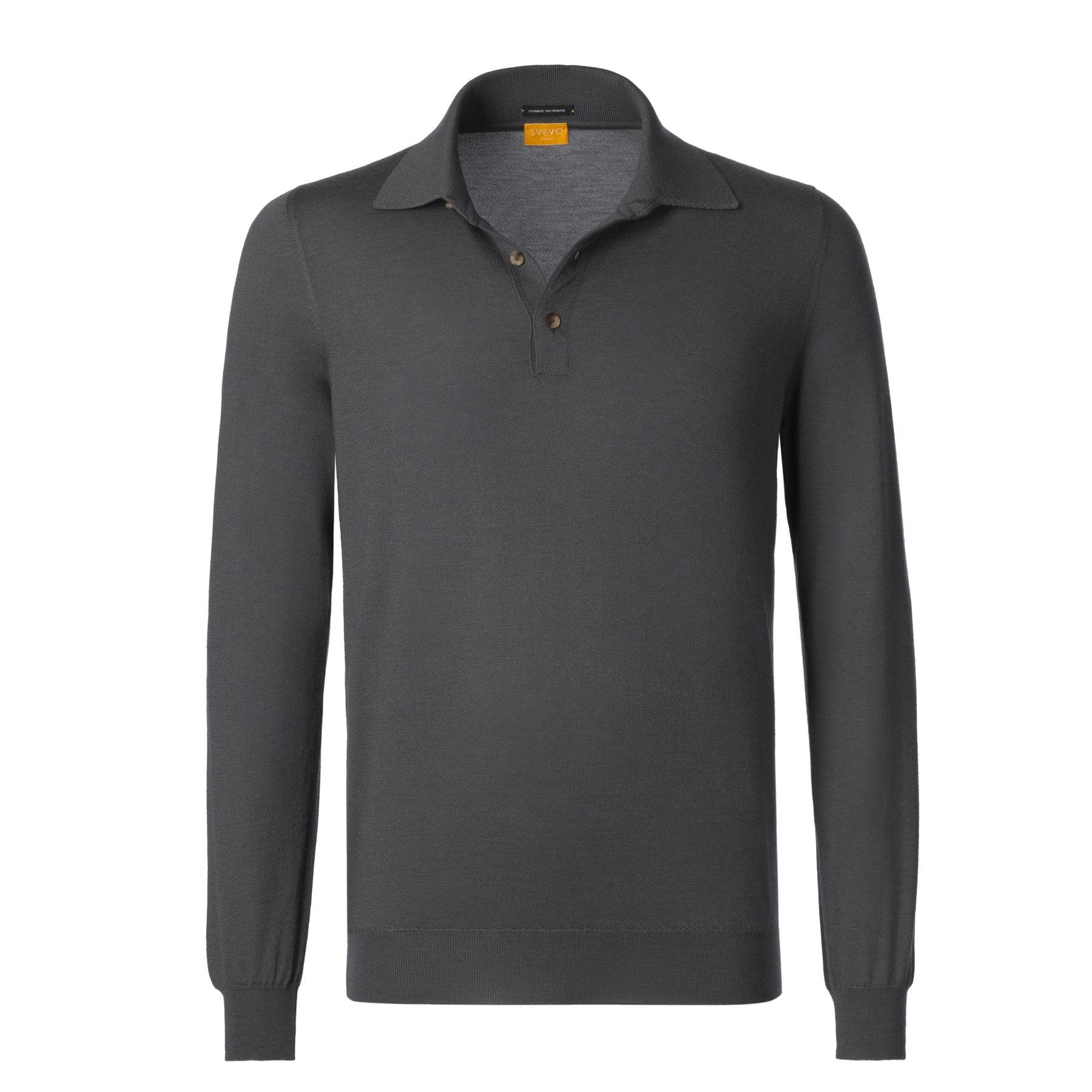 Cashmere and Silk-Blend Long Sleeve Polo Shirt