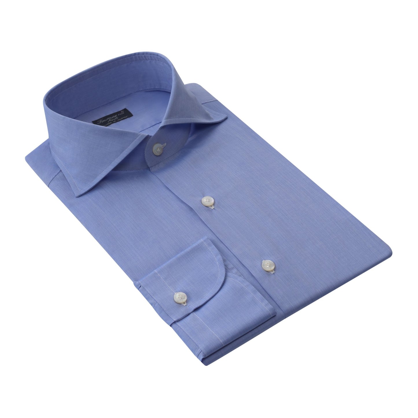 Finamore Finest Alumo-Cotton Napoli Shirt in Blue - SARTALE