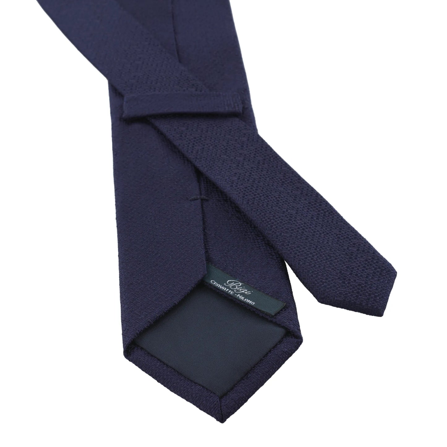 Woven Silk Tie in Navy Blue