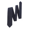 Woven Silk Blue Tie with Floral Pattern