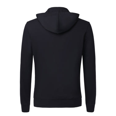 Zimmerli Stretch-Cotton Zip-Up Hoodie in Navy Blue - SARTALE