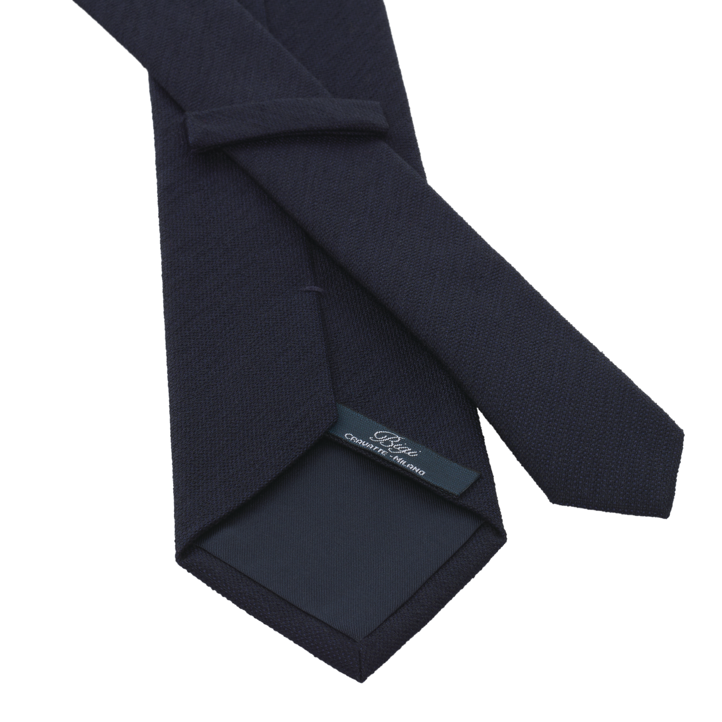 Woven Lined Silk Tie in Solid Blue