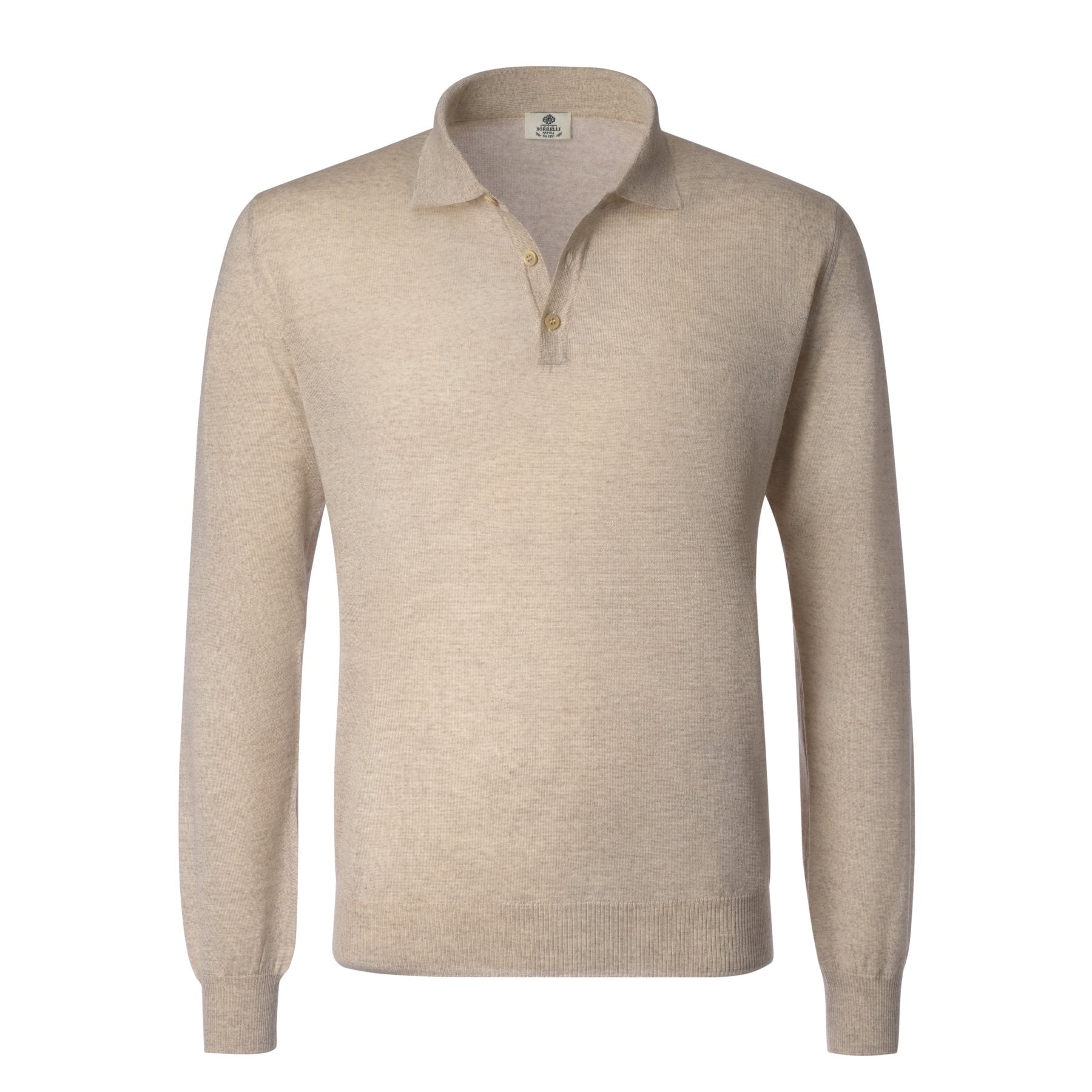 Wool & Silk  T-Shirt Long Sleeve - charcoal - Zimmerli of