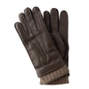 Loro Piana Cashmere-Lined Leather Gloves in Dark Brown - SARTALE