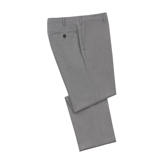Rota Regular-Fit Virgin Wool Classic Trousers in Grey - SARTALE