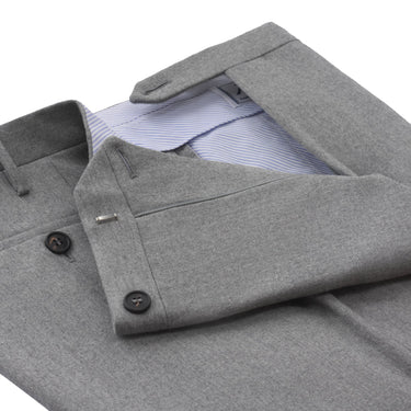 Rota Slim-Fit Virgin Wool Classic Trousers in Grey - SARTALE