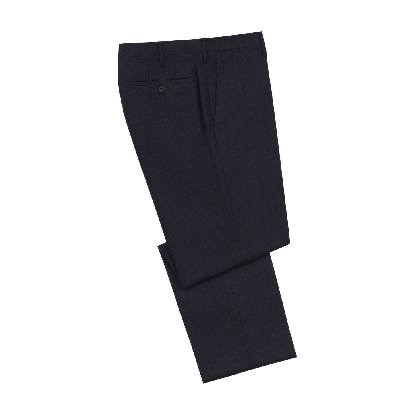 Rota Slim-Fit Virgin Wool Trousers in Dark Blue - SARTALE