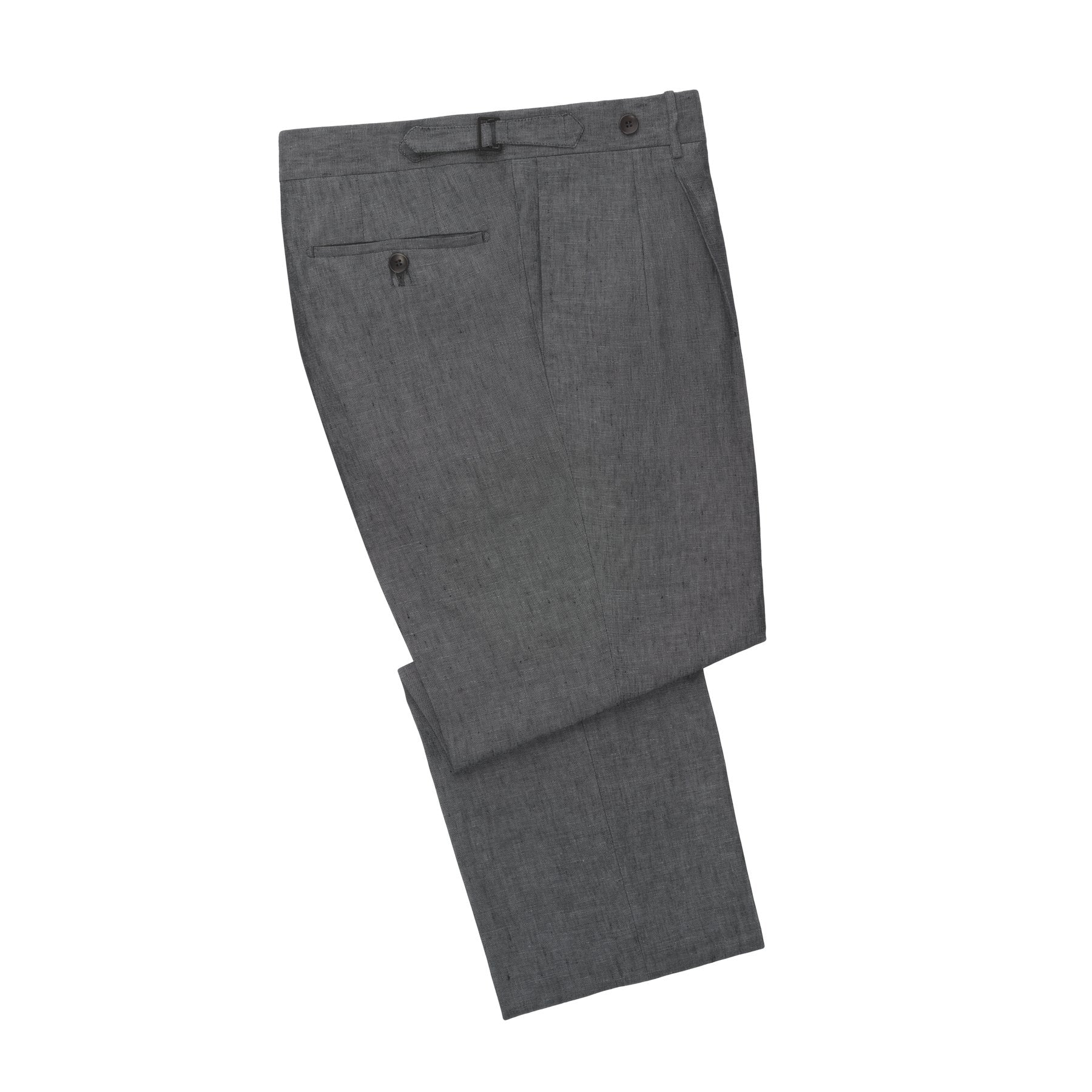 Buy Ian Pure Linen Smoke Grey Trousers for Men – Linen Trail