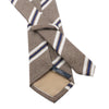 Regimental Jacquard Silk-Blend Tie in Brown