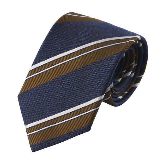 Regimental Jacquard Silk Tie in Multicolor
