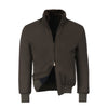 Alfredo Rifugio Down Bomber Jacket with Fur Collar in Taupe - SARTALE