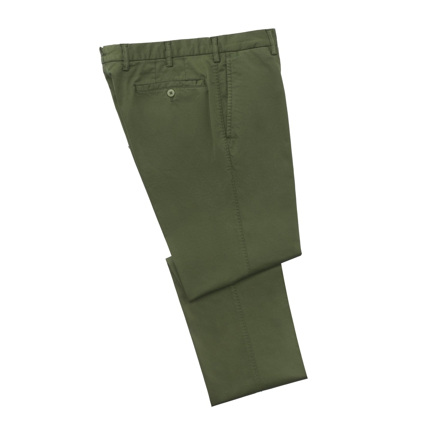 Rota Medium Rise Cotton Sport Trousers in Seaweed Green - SARTALE