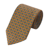 Yellow Printed Silk Tie with Design