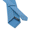 Sky Blue Printed Silk Tie