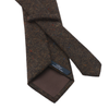 Woven Wool Dot Tie in Brown Melange