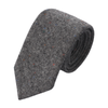 Woven Wool Polka Dot Tie in Grey Melange