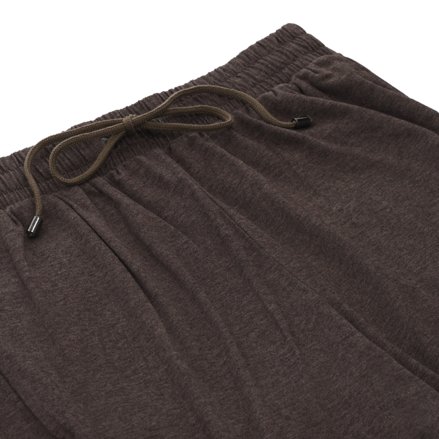 Stretch-Cotton Cashmere Home Trousers in Toffee Brown