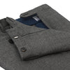 Slim-Fit Houndstooth Wool and Cashmere-Blend Trousers in Grey