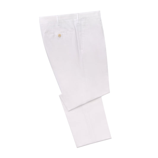Rota Slim-Fit Elegant Pleated Cotton Twill Trousers - SARTALE