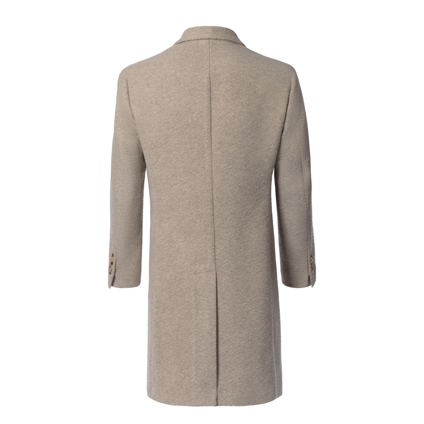 Piacenza Cashmere Double-Breasted Virgin Wool and Cashmere-Blend Coat in  Ivory