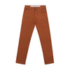 Slim-Fit Stretch-Cotton 5 Pocket Trousers in Brick Red