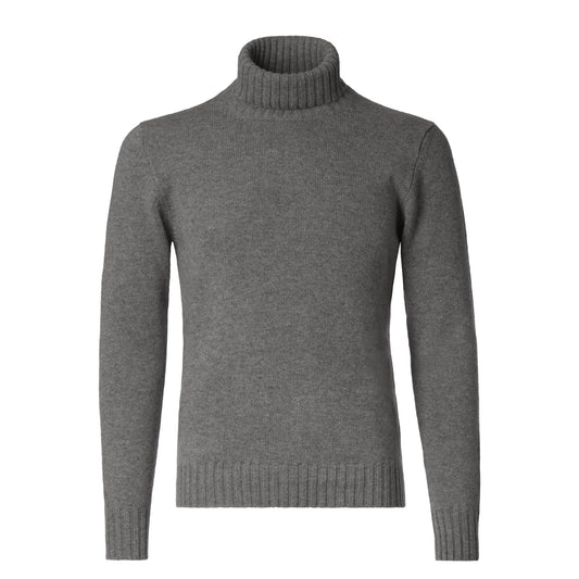 Piacenza Cashmere Turtleneck Cashmere Sweater in Grey - SARTALE