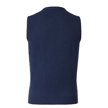 Piacenza Cashmere Cashmere Gilet in Blue - SARTALE