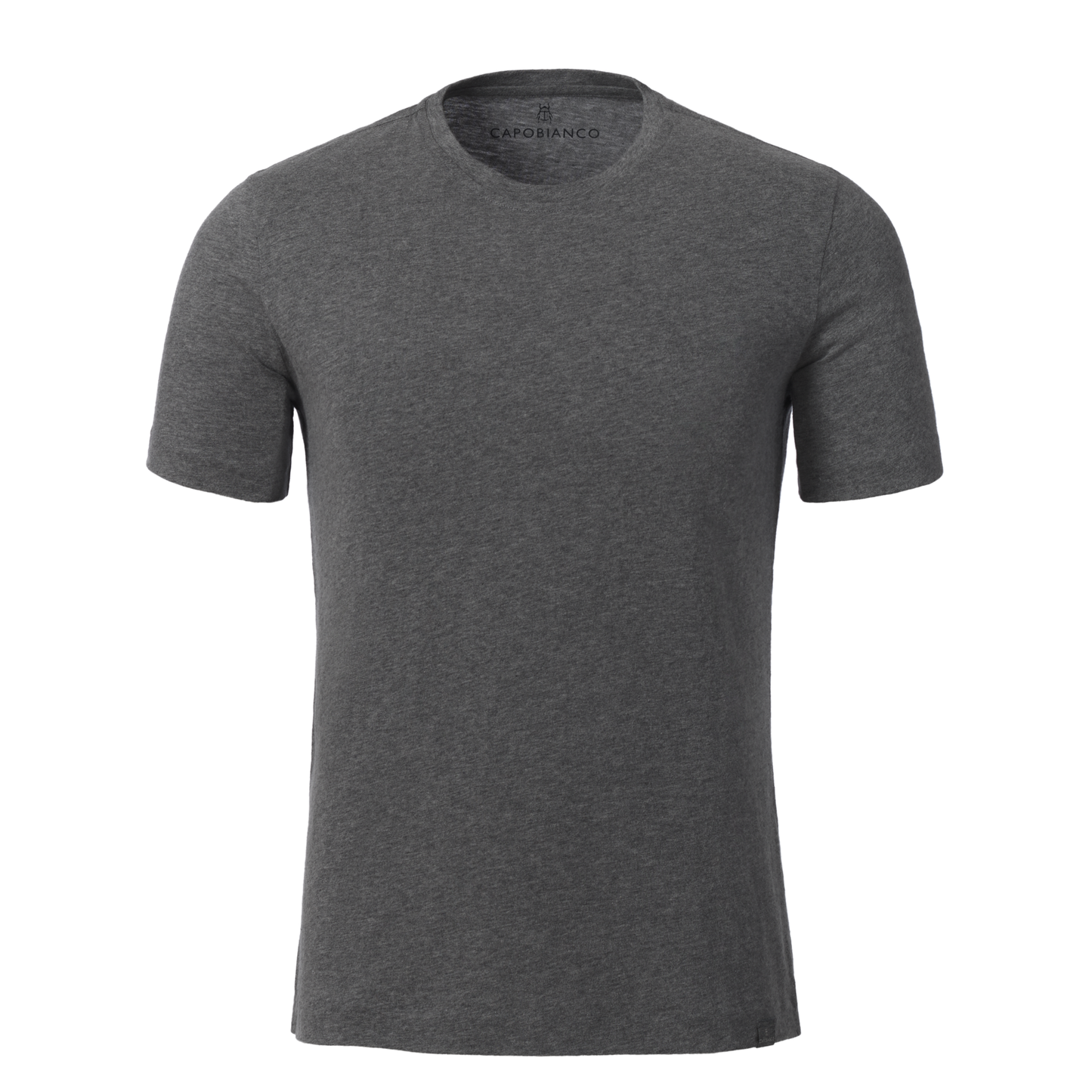 Reda Active T-Shirt aus Merino-Schurwolle mit Rundhalsausschnitt in Grau