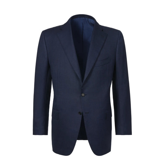 Single-Breasted Wool and Cashmere-Blend Suit in Blue