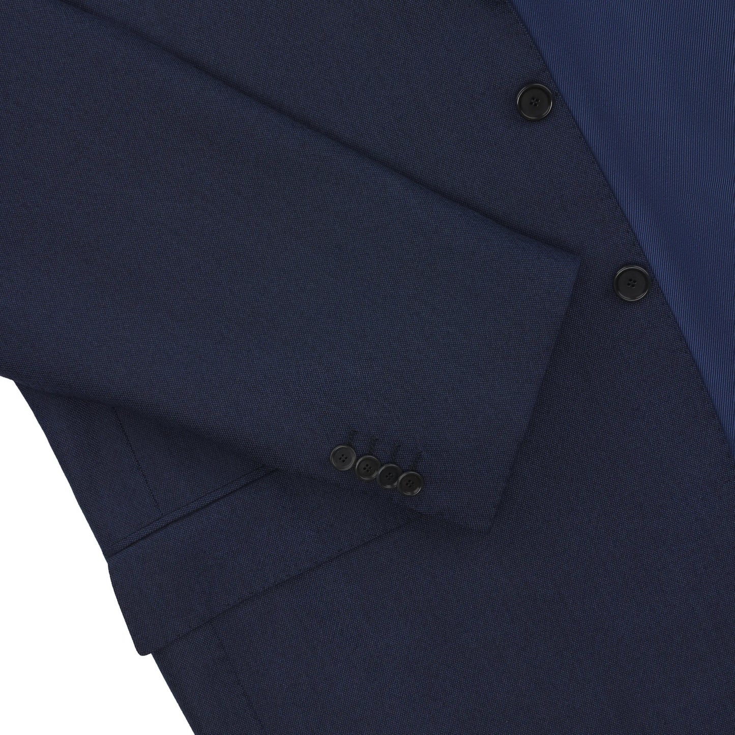 Einreihiger Anzug aus einer Woll-Kaschmir-Mischung in Blau