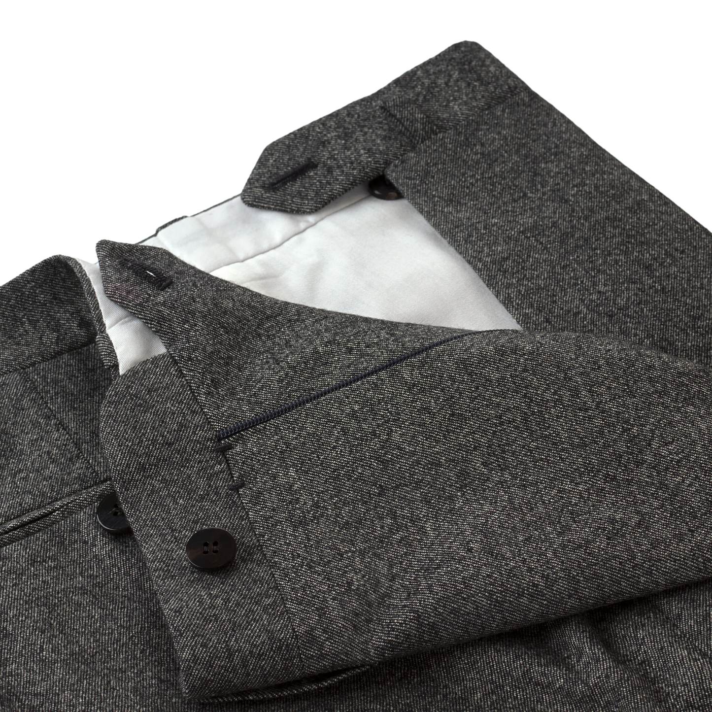 Cesare Attolini Single-Breasted Wool Suit in Grey - SARTALE