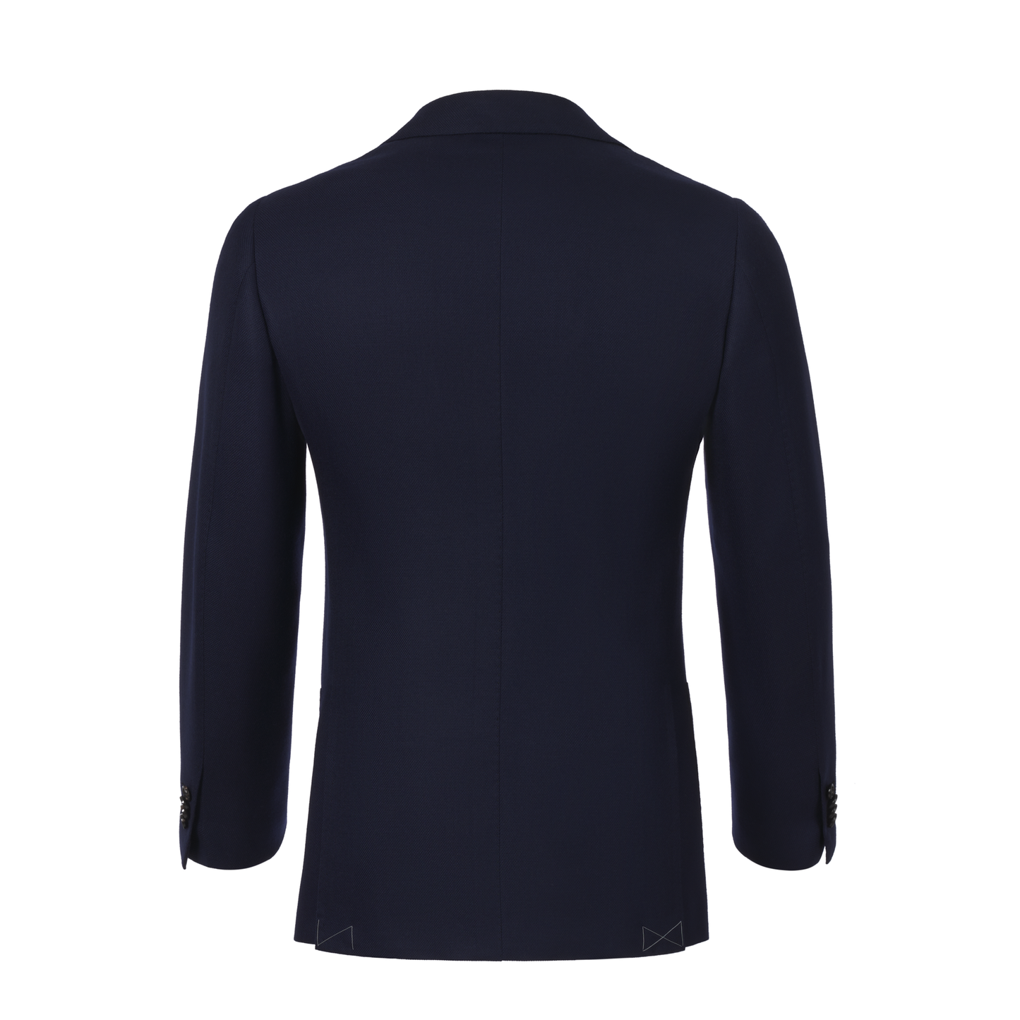 Cesare Attolini Single-Breasted Wool Jacket in Dark Blue - SARTALE