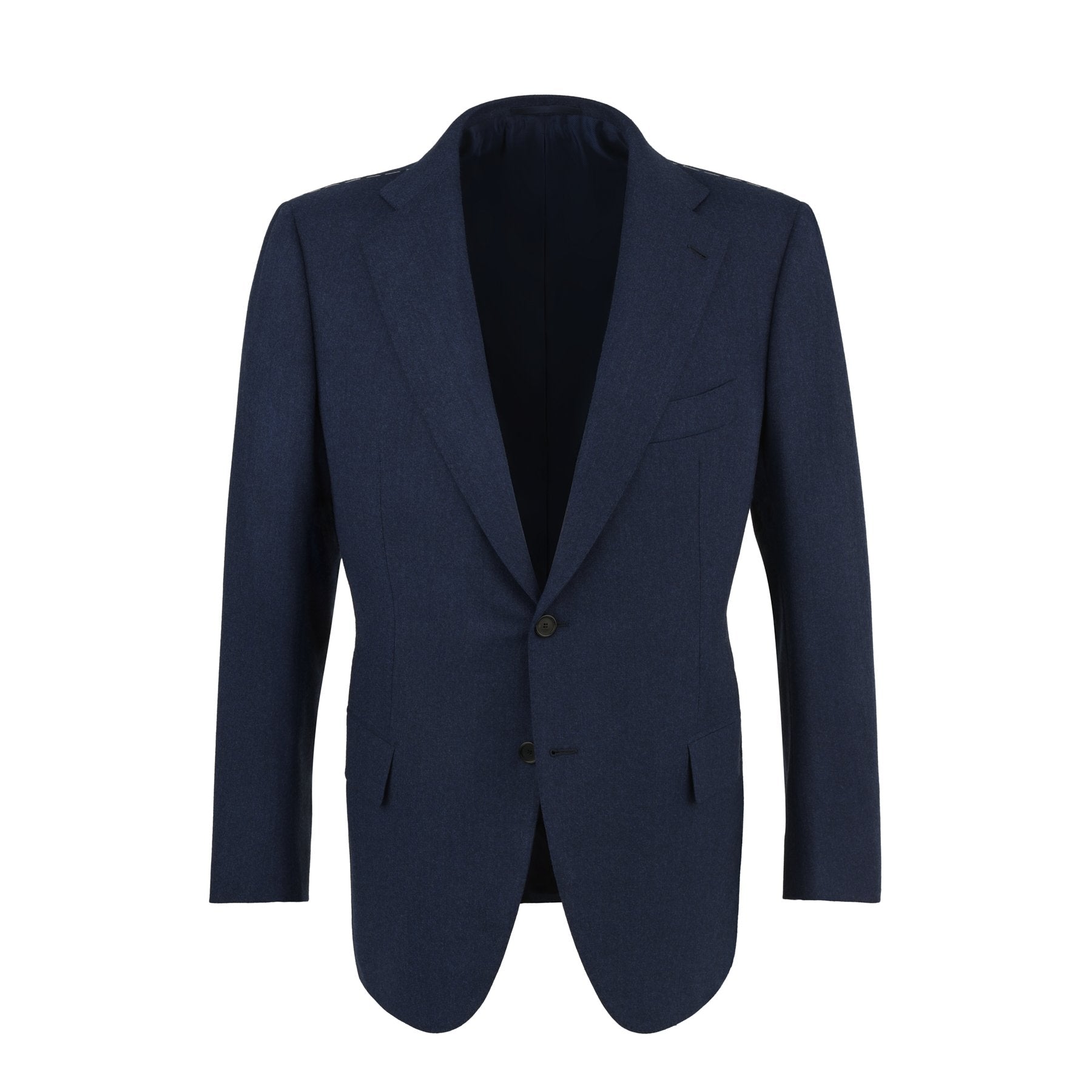 Cesare Attolini Single-Breasted Wool Suit in Blue | SARTALE